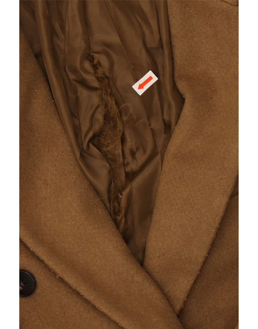 Topshop Abrigo de doble botonadura extragrande para mujer Petite UK 4 XS Marrón