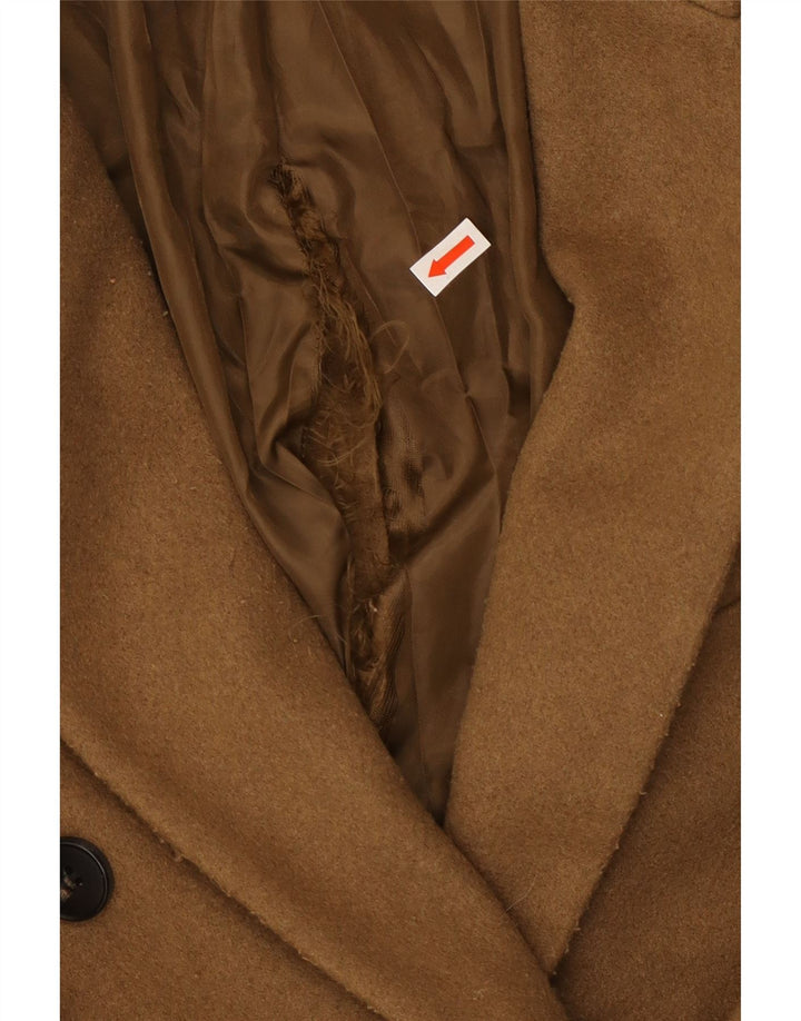 Topshop Abrigo de doble botonadura extragrande para mujer Petite UK 4 XS Marrón