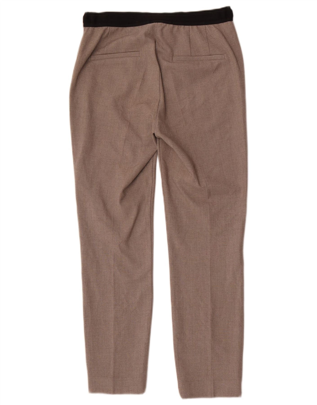 Zara Mujer Pantalón Chino Slim Small W28 L26 Poliéster Gris
