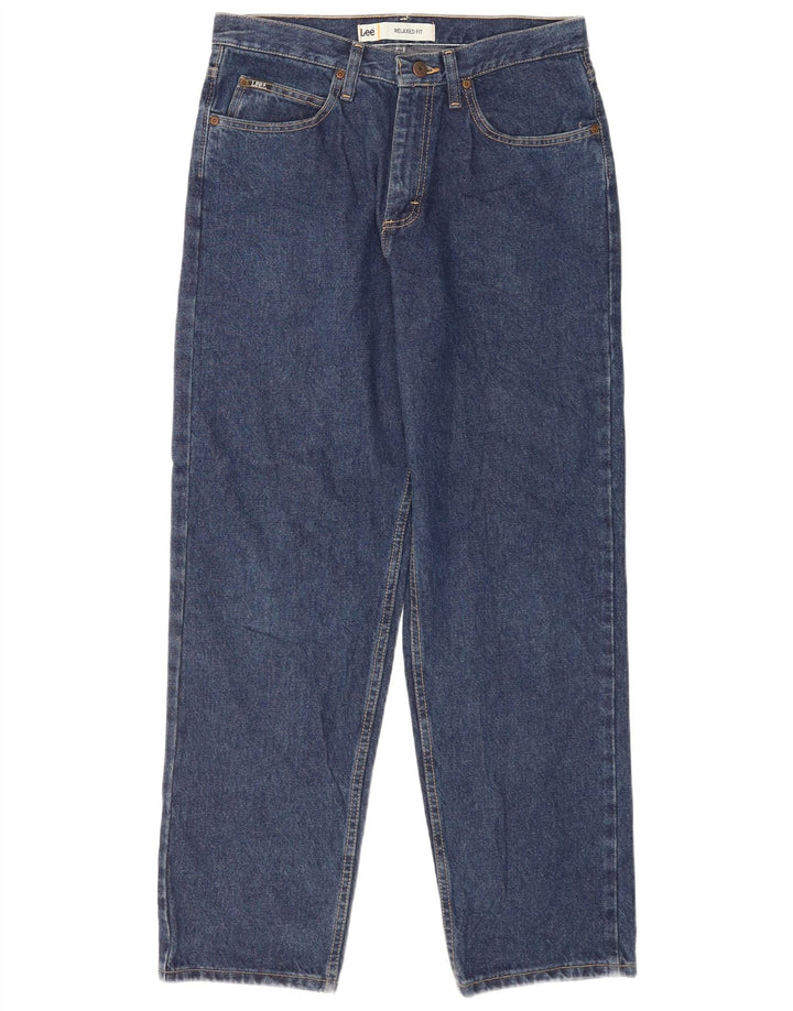 Vaqueros rectos de corte relajado para hombre Lee W32 L30 Algodón azul