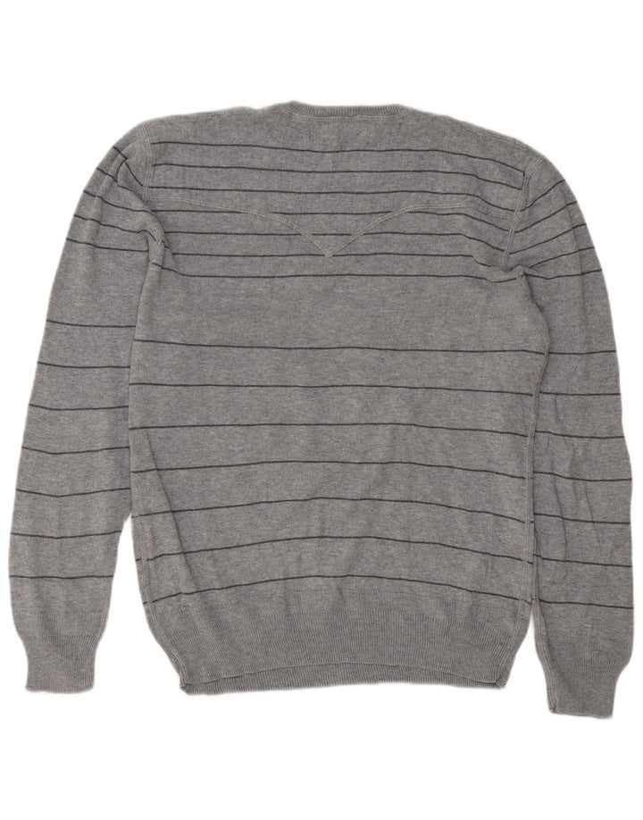 Levi's Hombre Jersey Con Cuello Redondo De Algodón A Rayas Gris Medio