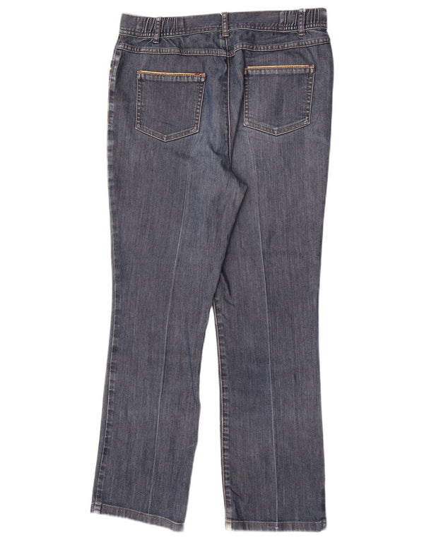 Marks & Spencer Vaqueros Rectos Clásicos para Mujer UK 10 Small W28 L27 Azul