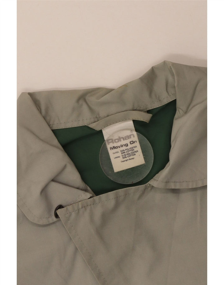 ROHAN Chaqueta cortavientos tipo pulóver para hombre UK 36 Small Green Colourblock