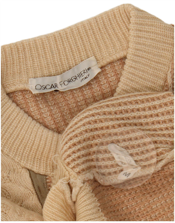 Oscar Forghieri Jersey De Cuello Redondo De Lana A Rayas Beige Medio para Hombre