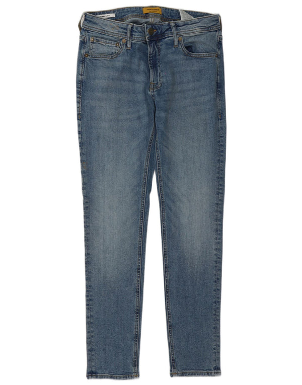 Jack & Jones Mens Liam Skinny Jeans W32 L30 Algodón Azul