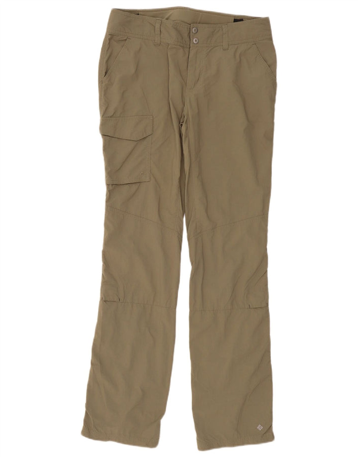 COLUMBIA Pantalones cargo regulares para mujer US 6 Medium W32 L32 Caqui