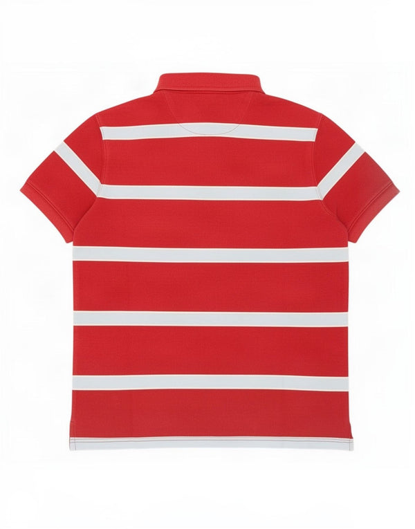Polo Massimo Dutti Hombre Algodón Rayas Rojas Grande