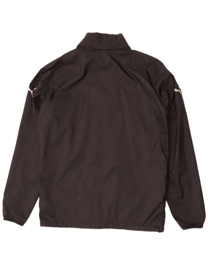 PUMA Chaqueta impermeable con capucha para hombre UK 38 Medium Black Nylon