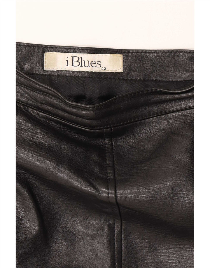 Falda de cuero para mujer i Blues IT 42 Medium W28 Black