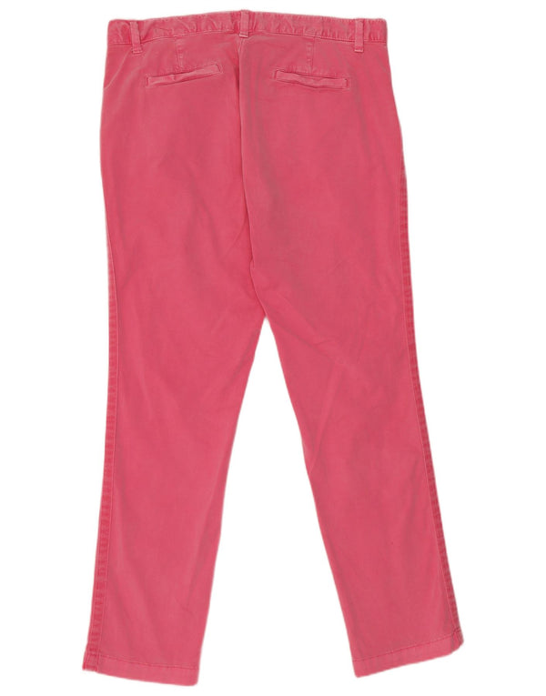 Gap Pantalones chinos delgados para mujer US 8 Large W32 L28 Algodón rosa