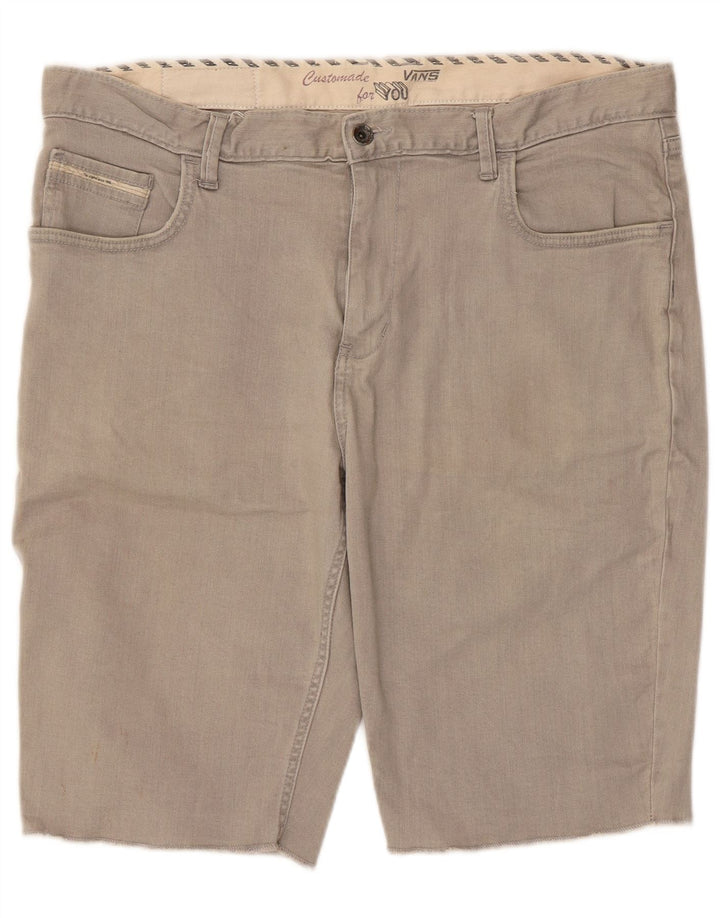 Vans Shorts casuales para hombre W36 Algodón gris grande
