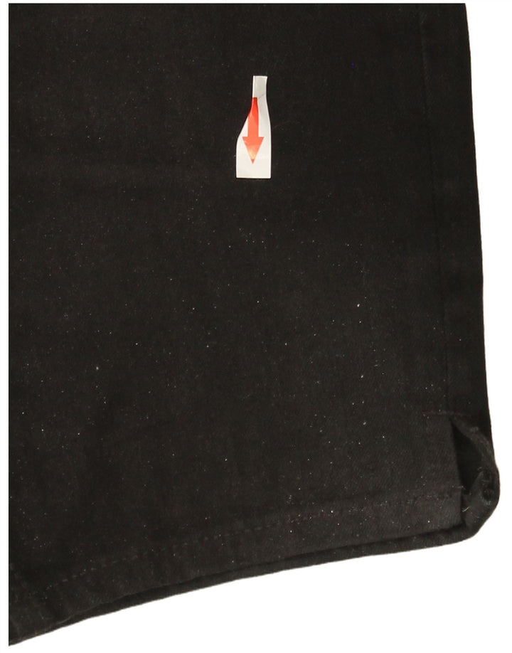 Marks & Spencer Bermudas vaqueras para mujer UK 12 Medium W30 Algodón negro