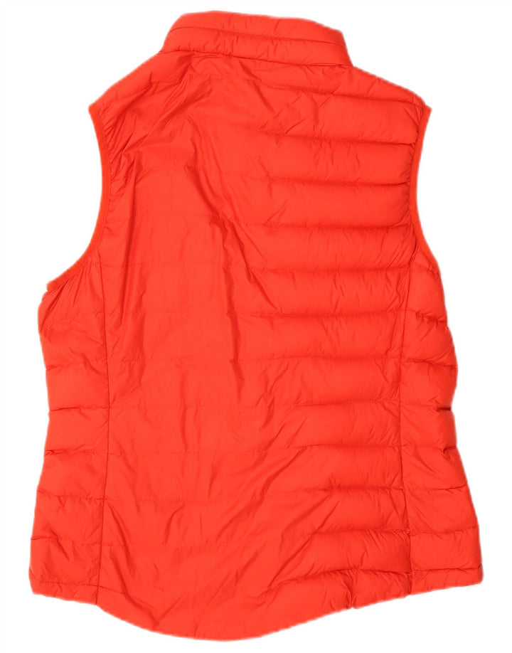 Marks & Spencer Chaleco acolchado con capucha para mujer UK 40 Mediano Rojo Poliamida