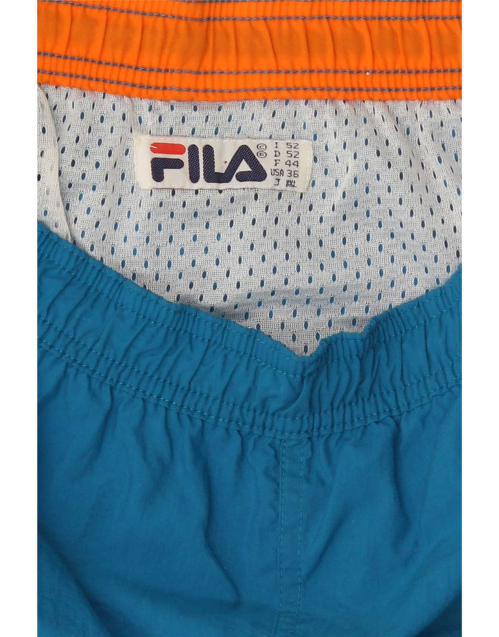 Fila Bañador para hombre, talla grande, color azul, poliéster