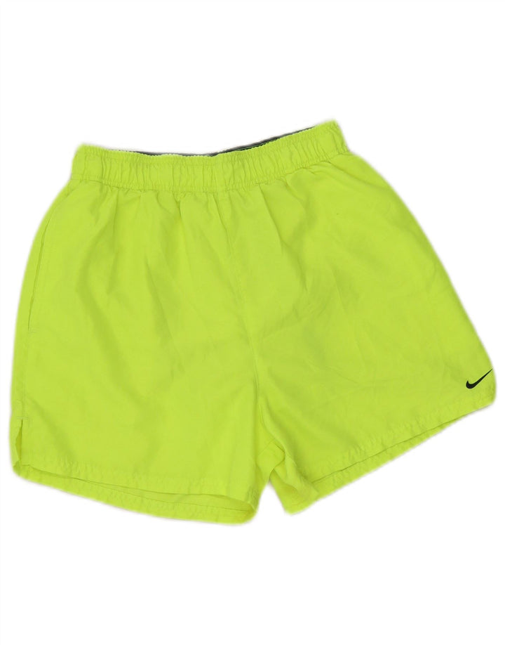 Nike - Pantalones cortos deportivos para hombre, talla pequeña, poliéster verde