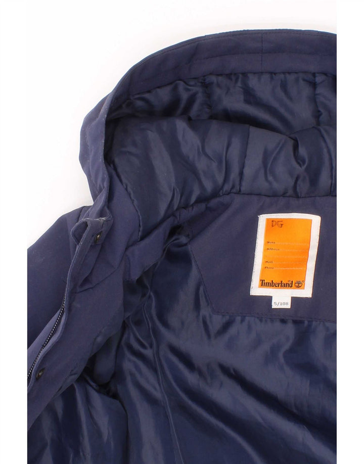 Timberland Chaqueta Acolchada Con Capucha Niño 4-5 Años Azul Marino Poliéster