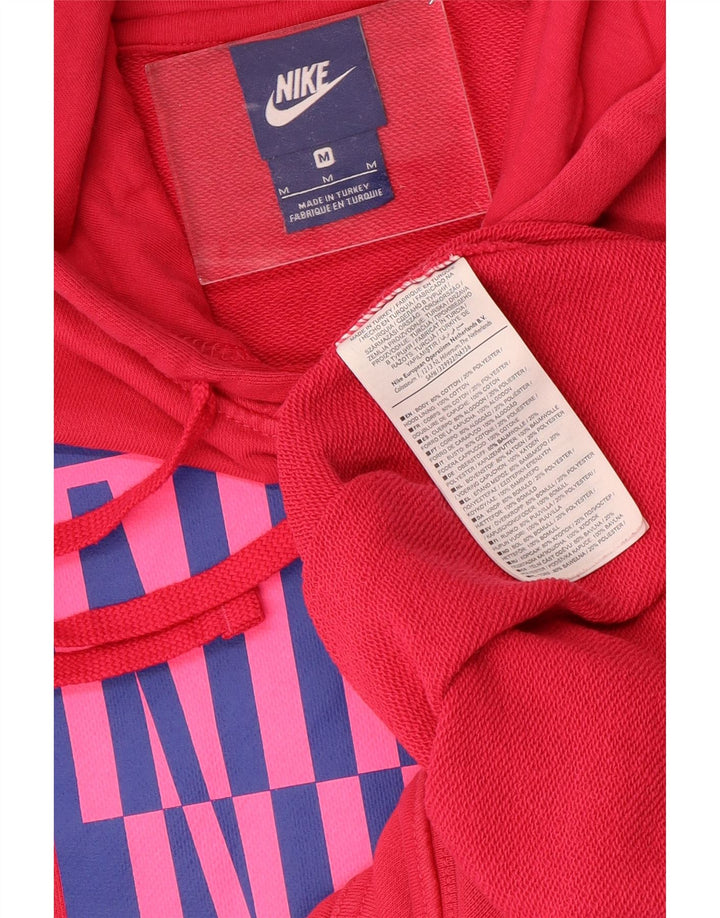 NIKE Sudadera con capucha gráfica para hombre, jersey de algodón rosa medio