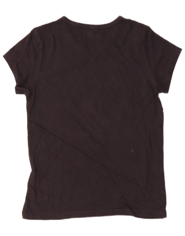 Abercrombie & Fitch Camiseta para mujer Top UK 10 Small Black Cotton