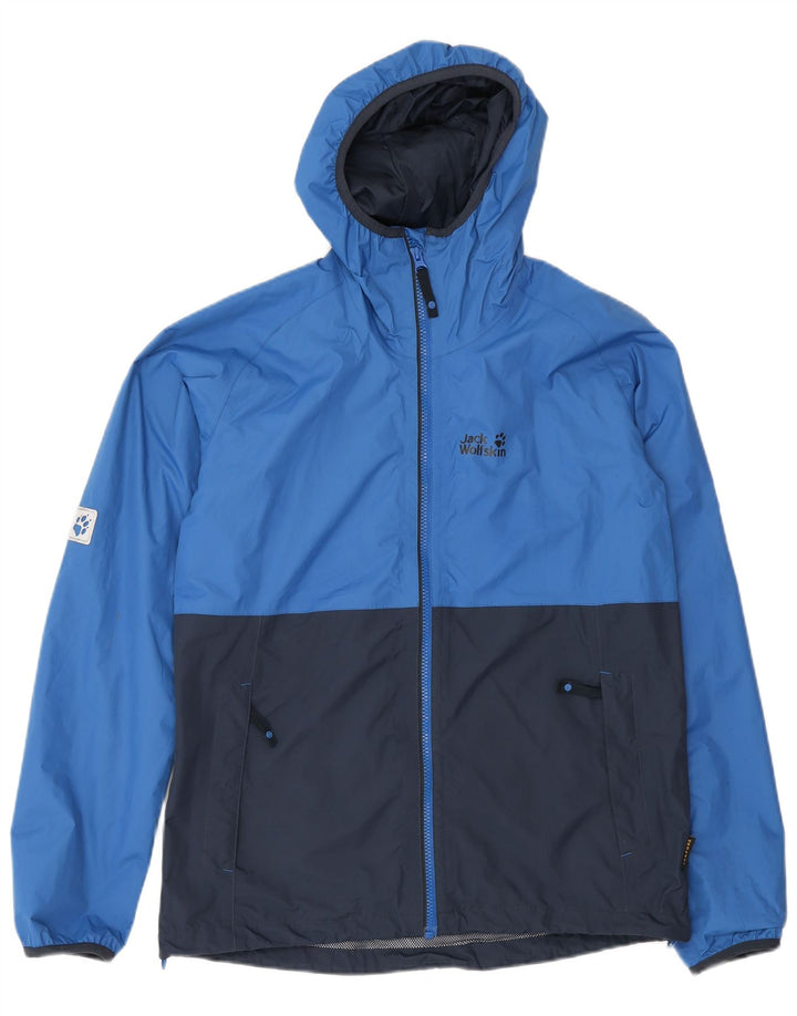 Jack Wolfskin Chubasquero para niño 15-16 años Azul Poliamida color block