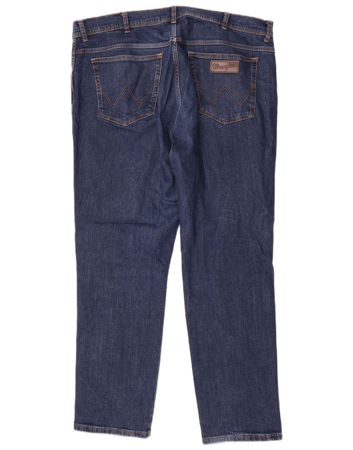 WRANGLER Vaqueros ajustados Texas para hombre W42 L32 Algodón azul