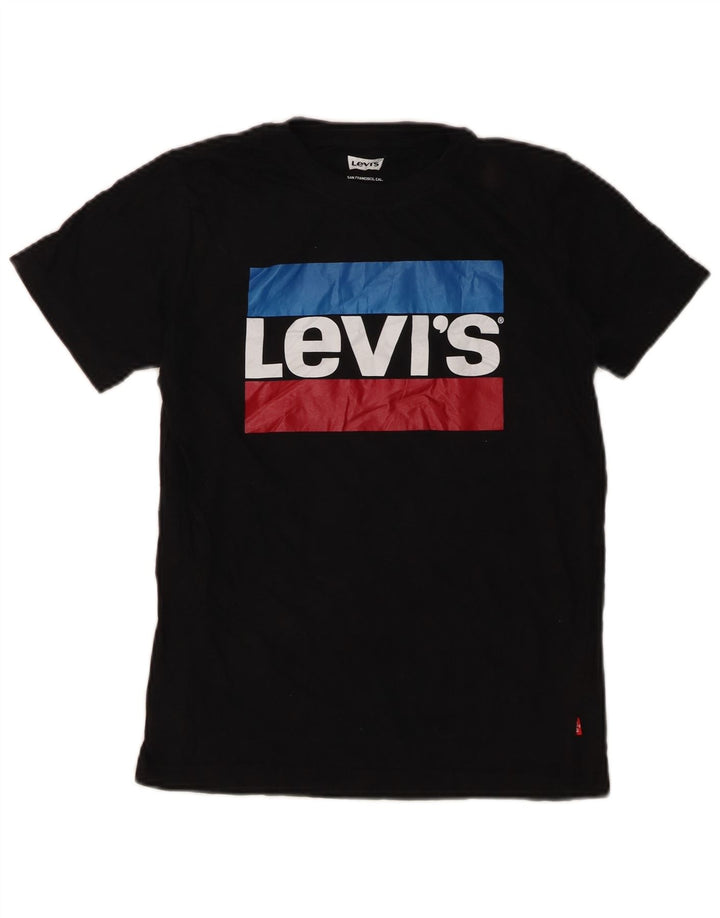 Levi's Camiseta gráfica para niños 10-11 años Mediana Negro Algodón