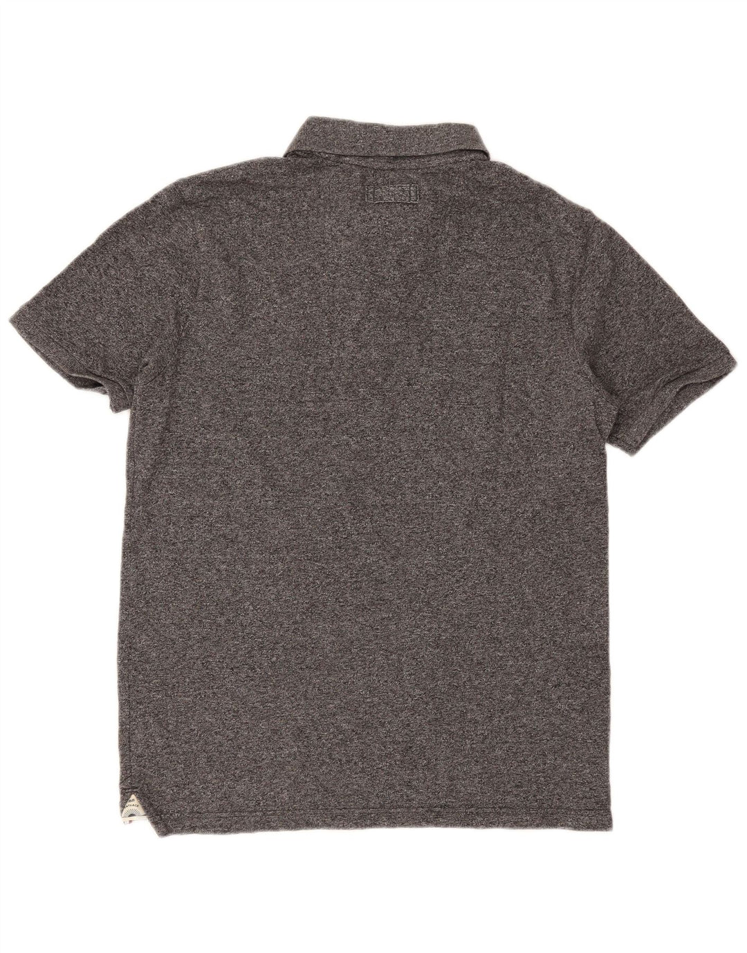 Polo de hombre Fat Face de algodón moteado en gris grande