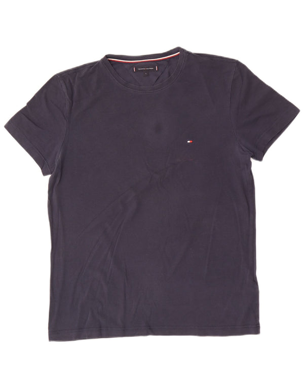 Tommy Hilfiger - Camiseta para hombre, talla grande, color azul marino, algodón
