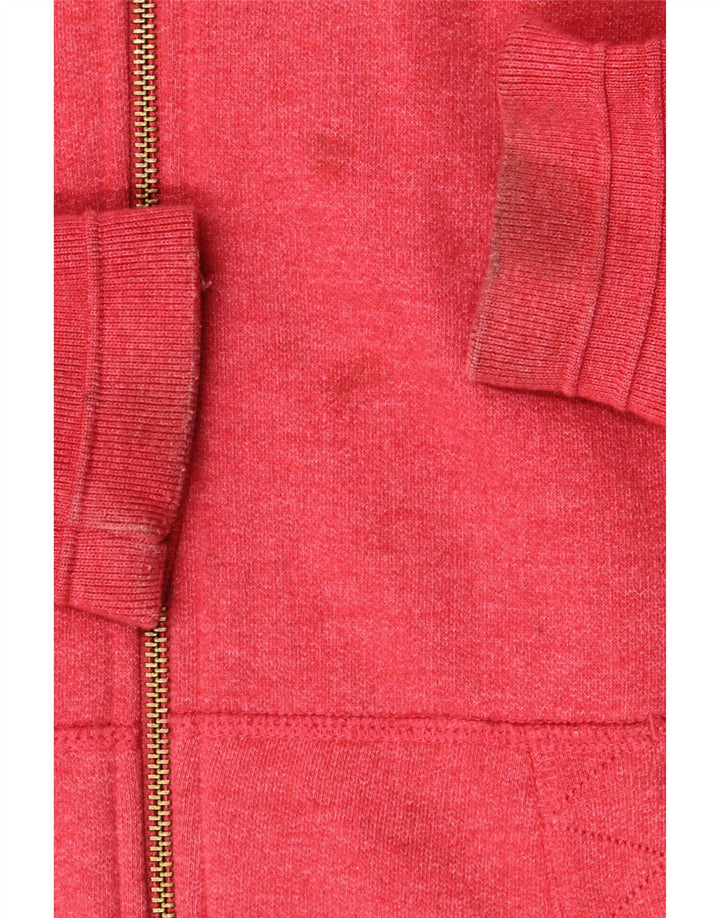Weird Fish Suéter con capucha y cremallera para hombre Algodón rojo mediano