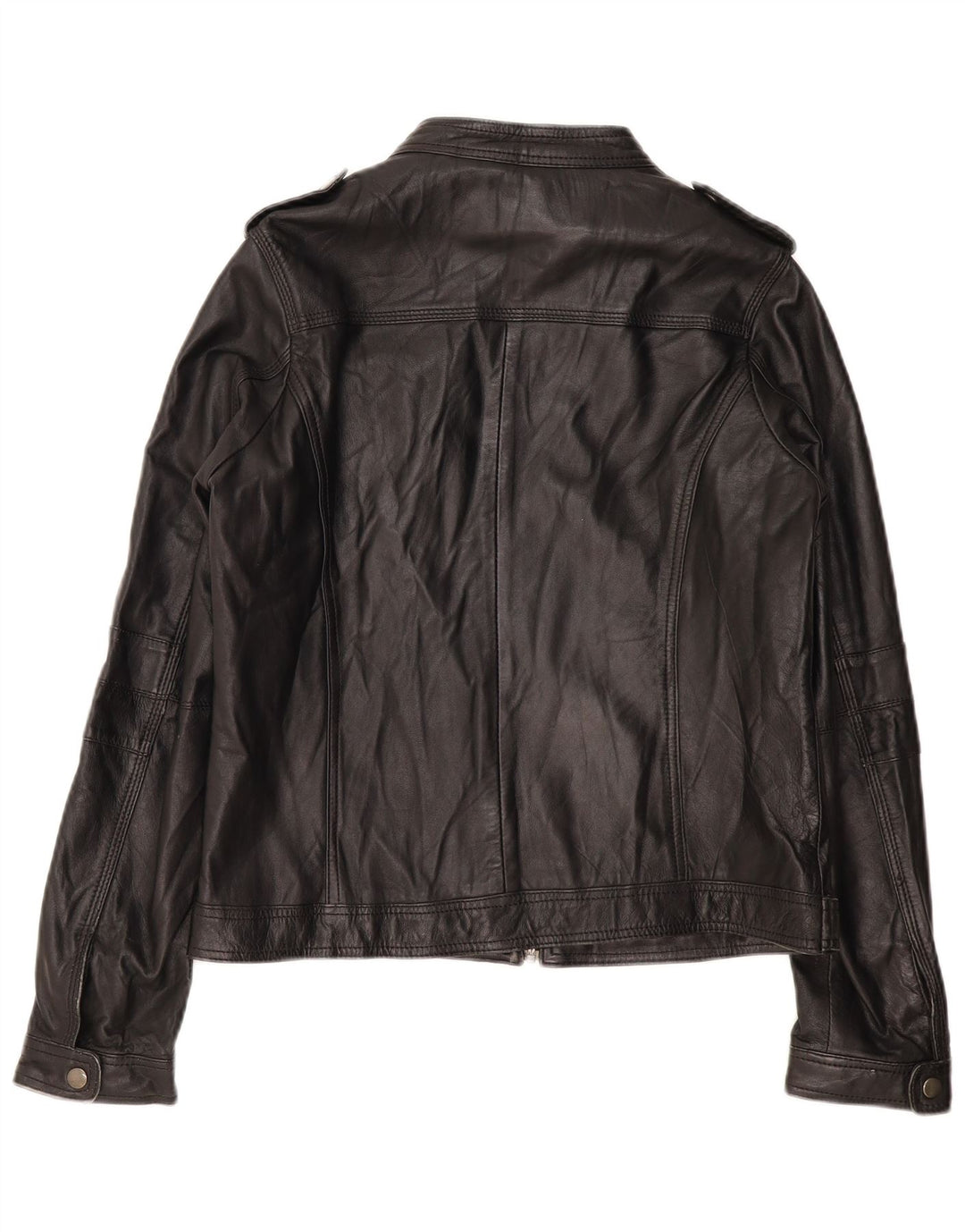 PIMKIE Chaqueta de cuero básica para mujer UK 46 Large Black Leather