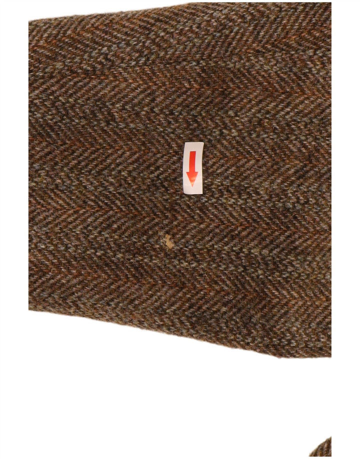 Harris Tweed Chaqueta tipo blazer con 2 botones para hombre UK 44 2XL Lana en espiga marrón