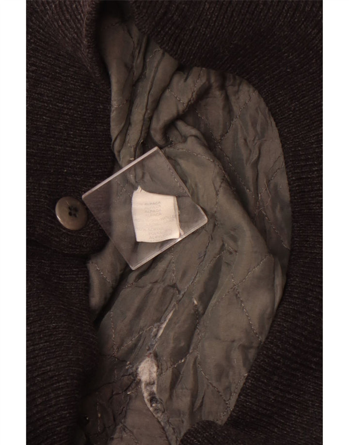 Vintage hombres bomber chaqueta Reino Unido 42 XL multicolor geométrico alpaca lana