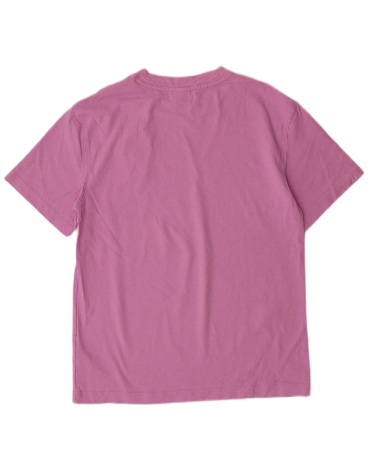 Puma Camiseta gráfica para hombre Top Small Pink Cotton
