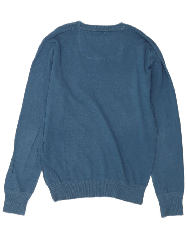 Diesel Hombre Jersey Con Cuello En V Jersey Grande De Algodón Azul
