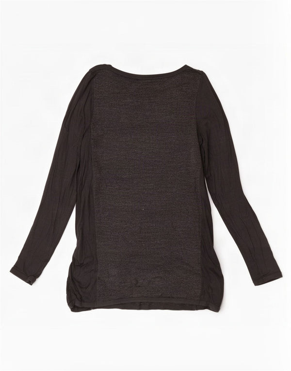 Marks & Spencer Suéter con Cuello Barco para Mujer UK 8 Pequeño Acrílico Gris