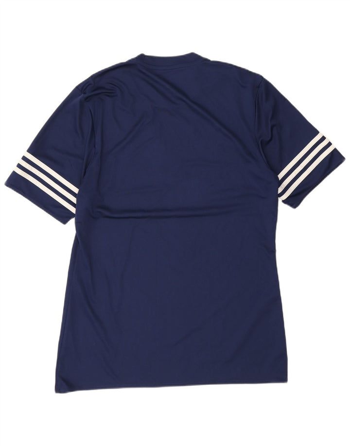Adidas Hombre Climalite Camiseta Top Medio Azul Marino Poliéster