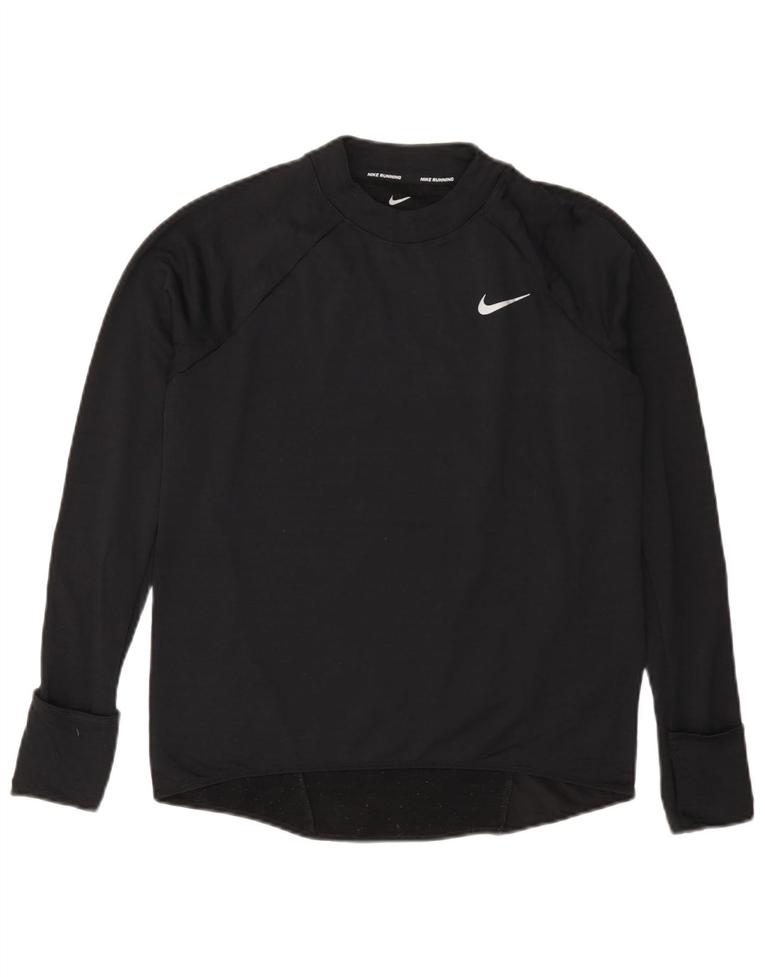 NIKE Mujer Therma-Fit Top Manga Larga UK 10 Small Negro