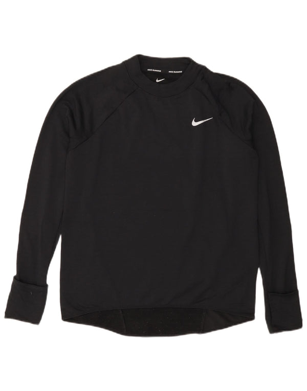 NIKE Mujer Therma-Fit Top Manga Larga UK 10 Small Negro