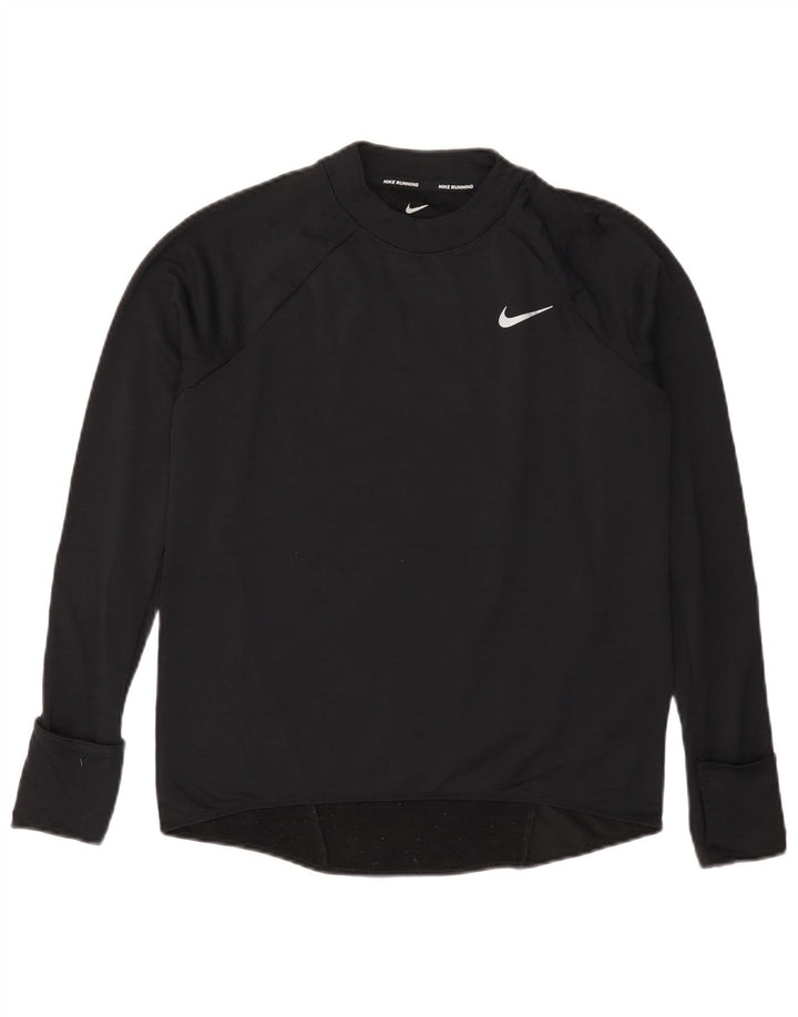 NIKE Mujer Therma-Fit Top Manga Larga UK 10 Small Negro