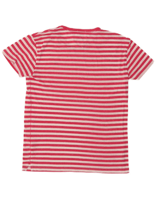 Camiseta Tommy Hilfiger Hombre Top Medium Rojo Rayas Algodón