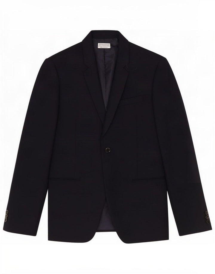 Zara Chaqueta tipo blazer con 1 botón para hombre EU 50 Large Azul marino