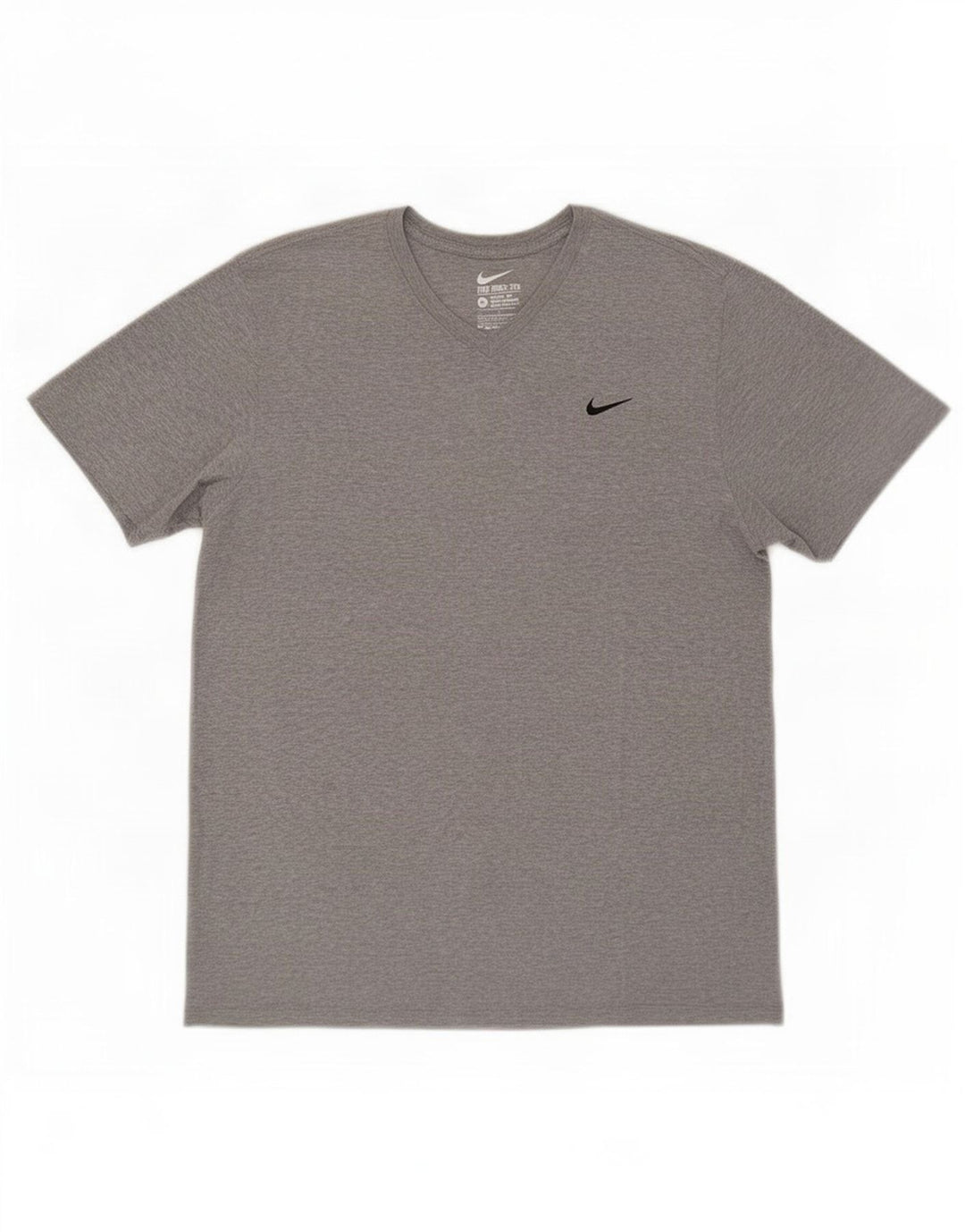 Camiseta Nike de corte atlético para hombre, talla grande, algodón moteado gris