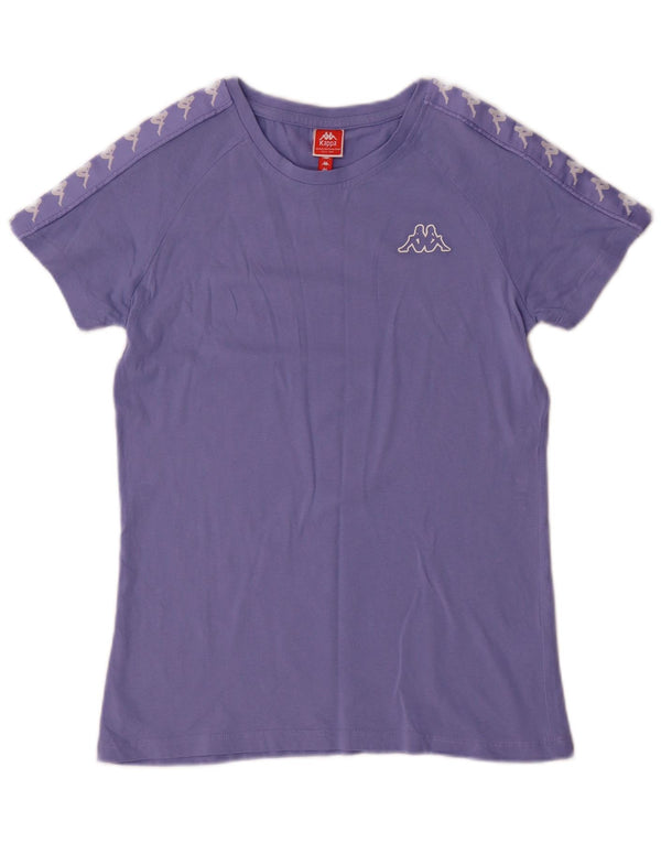 Kappa Camiseta gráfica para mujer Top UK 44 Grande Algodón morado