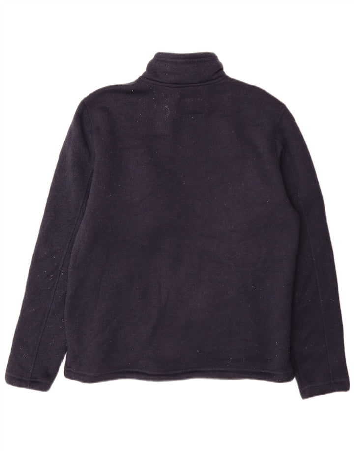 Marks & Spencer Chaqueta tipo chándal Sherpa para hombre Poliéster azul marino mediano