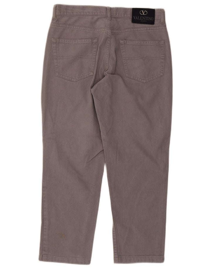Vaqueros rectos para hombre Valentino W34 L26 Algodón gris