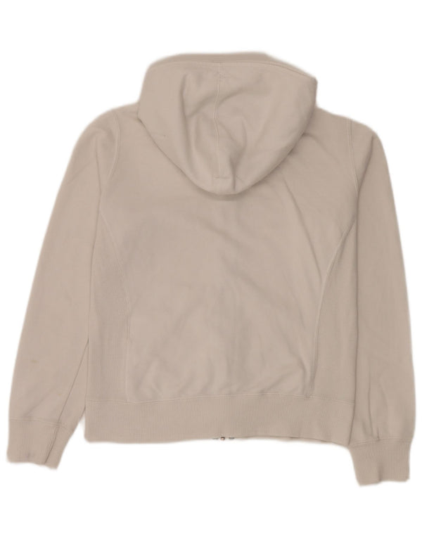 Champion Sudadera con capucha y cremallera de ajuste regular para mujer UK 12 Medium White Sports