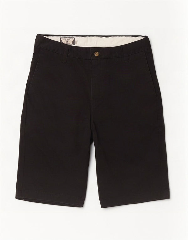 Pantalones cortos chinos Volcom W30 Medium Black Cotton para hombre