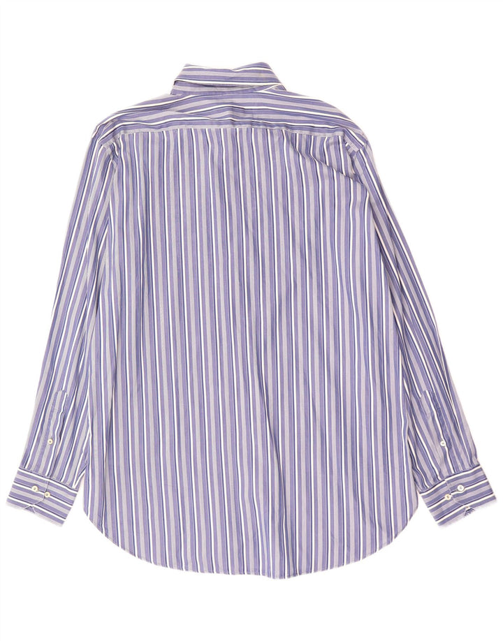 Camisa Etro Hombre Talla 42 Algodón Rayas Azul Grande