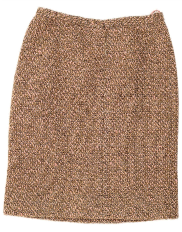 Falda lápiz vintage para mujer W30 Marrón medio