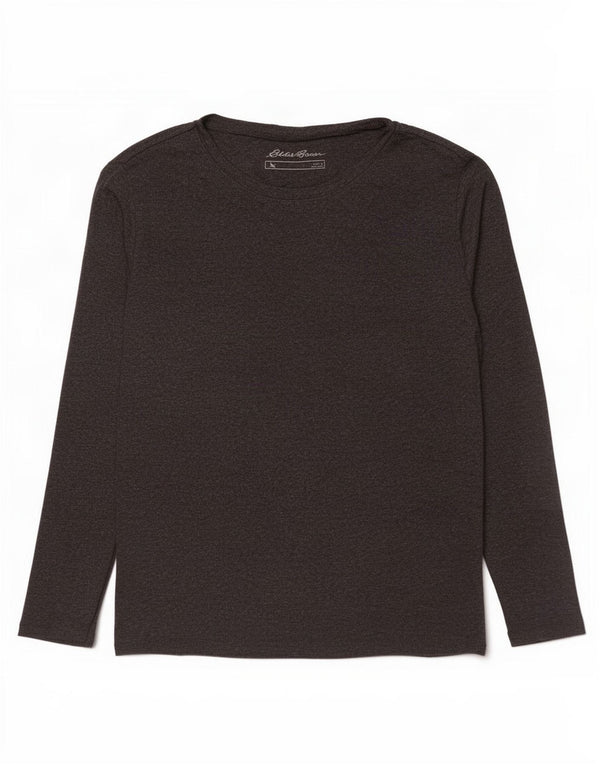 Eddie Bauer Top para mujer manga larga UK 46 Algodón gris grande