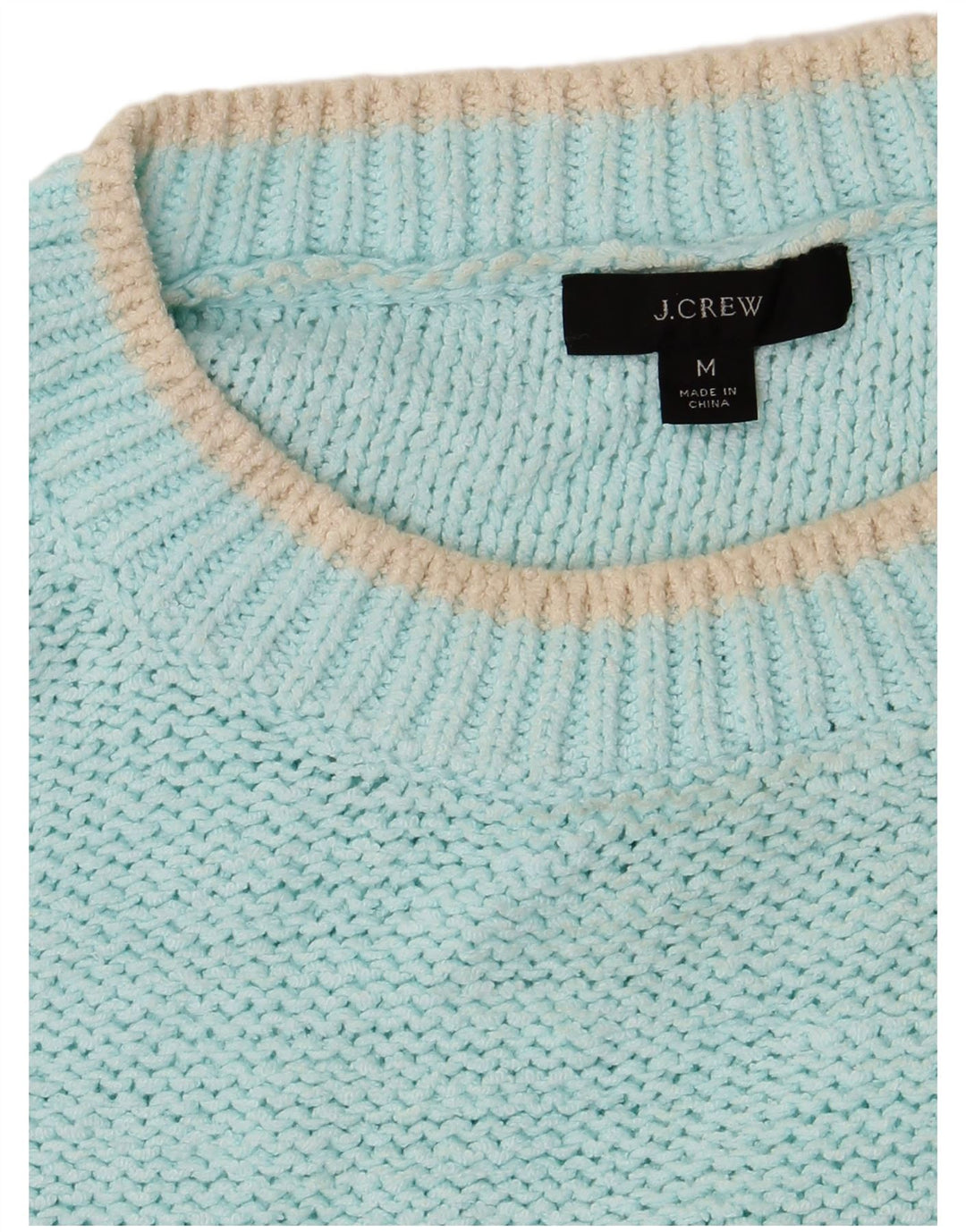 J. CREW Suéter tipo jersey de gran tamaño con cuello barco para mujer Reino Unido 40 Turquesa mediana